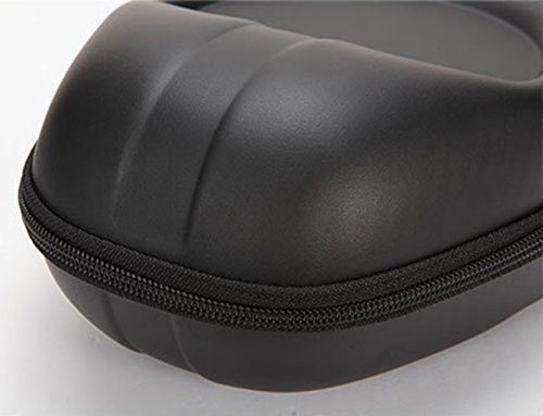 Tosnail 2 Pack Full-Sized Hard Headphone Case - Great Protection for Audio Technica, Beats, Sony and More - Black