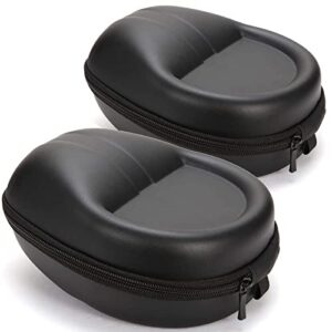 tosnail 2 pack full-sized hard headphone case - great protection for audio technica, beats, sony and more - black