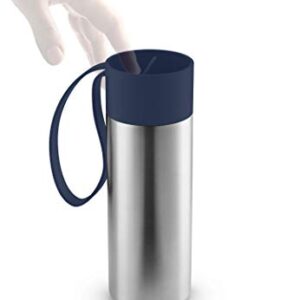 Eva Solo 350ml Stainless Steel Insulated Mug, Navy Blue, 20,7 x 7,8 x 7,8 cm