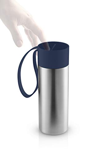 Eva Solo 350ml Stainless Steel Insulated Mug, Navy Blue, 20,7 x 7,8 x 7,8 cm