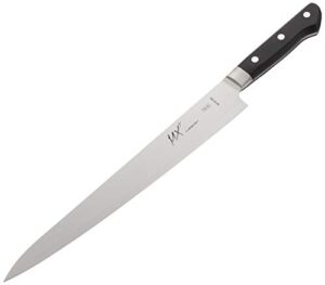 mercer culinary mx3 premium san mai vg-10 steel core blade sujihiki knife, 270mm10.6 inch