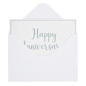 Juvale 36 Pack Happy Anniversary Cards with Envelopes for Work, Wedding, Employees, 6 Designs (Blank Inside, 4x6 In)