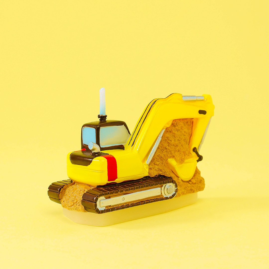 Children's Party Birthday Gift Birthday Candle Excavator Candle for boy for Cake