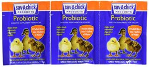 sav-a-chick 9 probiotic supplements-(3 packages with 3 packets, 3 count (pack of 3)