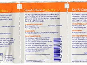 Sav-A-Chick 9 Probiotic Supplements-(3 Packages with 3 Packets, 3 Count (Pack of 3)