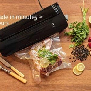 Nutri-Lock Vacuum Sealer Bags, 50 Pint (6x10) & 50 Quart (8x12) & 50 Gallon (11x16) Vac Seal Bags, Commercial Grade with BPA Free, Perfect for Sous Vide and Vac Storage