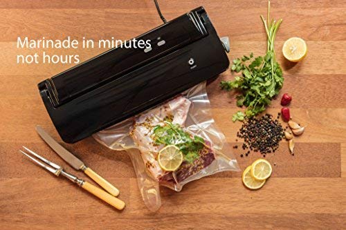 Nutri-Lock Vacuum Sealer Bags, 50 Pint (6x10) & 50 Quart (8x12) & 50 Gallon (11x16) Vac Seal Bags, Commercial Grade with BPA Free, Perfect for Sous Vide and Vac Storage