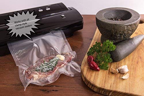 Nutri-Lock Vacuum Sealer Bags, 50 Pint (6x10) & 50 Quart (8x12) & 50 Gallon (11x16) Vac Seal Bags, Commercial Grade with BPA Free, Perfect for Sous Vide and Vac Storage