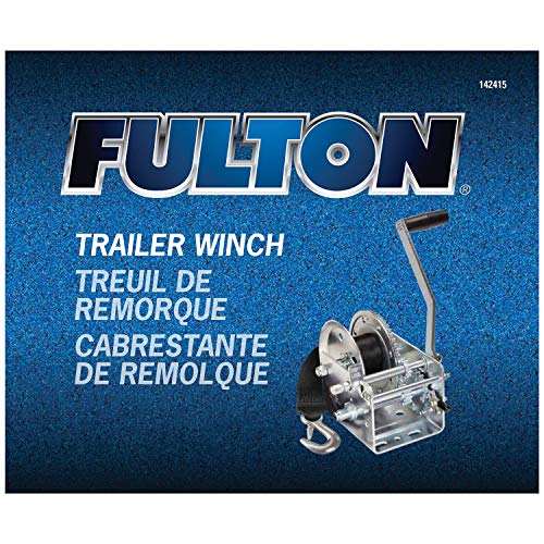 Fulton 142415 Dual Speed Winch with 20' Strap - 2600 lbs. Capacity, 1 Pack