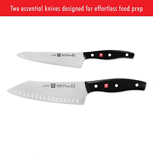 ZWILLING Twin Signature “Rock & Chop” 2-Piece German Knife Set, Razor-Sharp, Made in Company-Owned German Factory with Special Formula Steel perfected for almost 300 Years, Dishwasher Safe