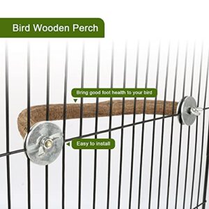 RYPET Parrot Bird Natural Wood Stand Perch Swing, U Shape