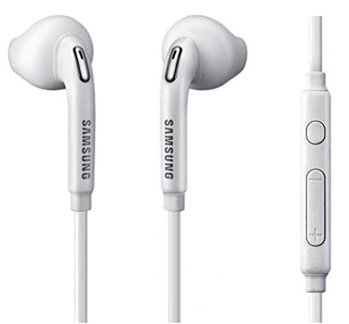 Headset Samsung 3.5mm Handsfree Earphones w Mic Dual Earbuds Headphones Earpieces In-Ear Stereo Wired White for Samsung Galaxy J3, J5, J7, Note 3 4 5, Edge, S5, S6, Edge, Edge+, S7, Edge