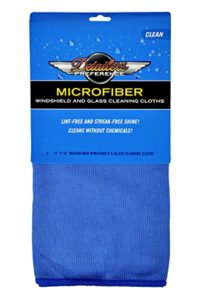 detailer's preference windshield and glass cleaning towel, 12 x 16in (2 pack) blue