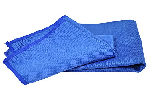 Detailer's Preference Windshield and Glass Cleaning Towel, 12 X 16in (2 Pack) Blue