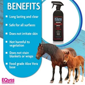 EQyss Crib Guard Equine Spray 32oz - Guaranteed to Stop Your Horse from Chewing and Cribbing