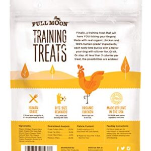 Full Moon USDA Organic Chicken Training Treats Healthy All Natural Dog Treats Human Grade 175 Treats