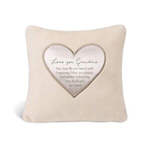 pavilion gift company 16" x 16" love you grandma plush throw pillow, 1 count (pack of 1)