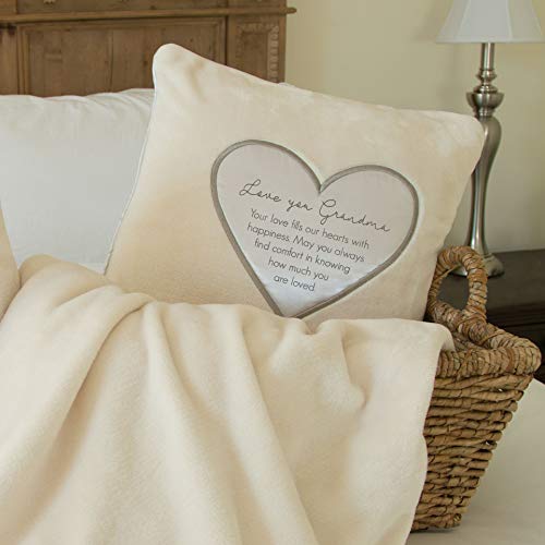 Pavilion Gift Company 16" x 16" Love You Grandma Plush Throw Pillow, 1 Count (Pack of 1)
