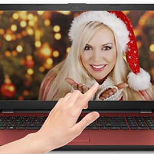 HP Flyer Red 15.6 Inch Touchscreen Laptop Intel Pentium Gold Processor N4417U 2.30 GHz 4GB RAM, 500GB Hard Drive, DVD Drive, HD Webcam, Windows 10 Home) (Renewed)