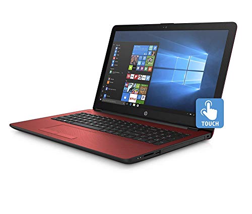 HP Flyer Red 15.6 Inch Touchscreen Laptop Intel Pentium Gold Processor N4417U 2.30 GHz 4GB RAM, 500GB Hard Drive, DVD Drive, HD Webcam, Windows 10 Home) (Renewed)