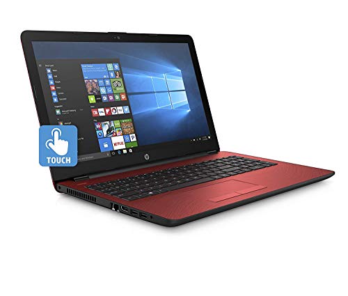 HP Flyer Red 15.6 Inch Touchscreen Laptop Intel Pentium Gold Processor N4417U 2.30 GHz 4GB RAM, 500GB Hard Drive, DVD Drive, HD Webcam, Windows 10 Home) (Renewed)