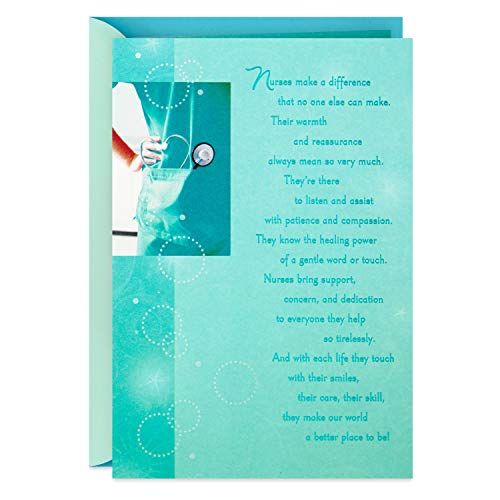 Hallmark Nurse Graduation Card (Nurses Make a Difference)