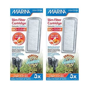 marina slim filter zeolite plus ceramic cartridge - 6-pack