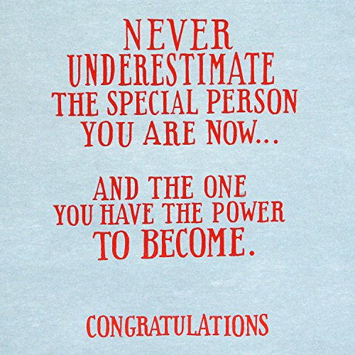 Hallmark Graduation Card (Graduation Cap with Tassel, Never Underestimate All You Have to Offer)