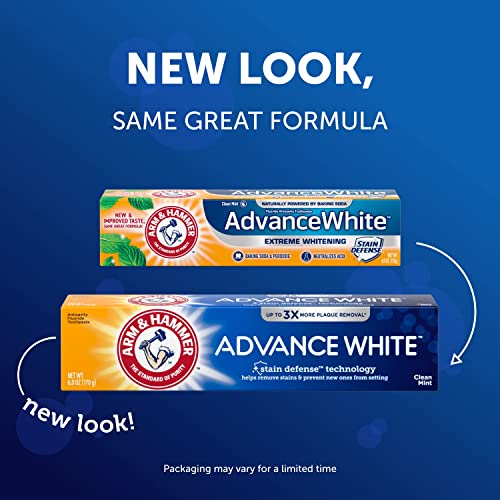 Arm & Hammer Advance White Extreme Whitening Toothpaste - 6 Oz (Pack of 6)