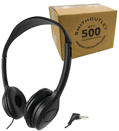 SmithOutlet 500 Pack Over The Head Low Cost Headphones in Bulk