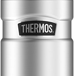 Thermos Stainless King Can Insulator with 360 Degree Drink Lid, Stainless Steel (SK1500ST4)