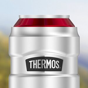 Thermos Stainless King Can Insulator with 360 Degree Drink Lid, Stainless Steel (SK1500ST4)