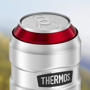 Thermos Stainless King Can Insulator with 360 Degree Drink Lid, Stainless Steel (SK1500ST4)