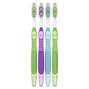 Oral-B Vivid Dual Action Whitening Toothbrushes, Soft, 4 Count (Packaging and Product Color May Vary)