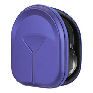 geekria shield headphones case compatible with sony wh-ch520, mdr-xb950bt, wh-1000xm4, mdr-xb950n1, wh-ch720n, wh-1000xm5 case, replacement hard shell travel carrying bag with cable storage (blue)