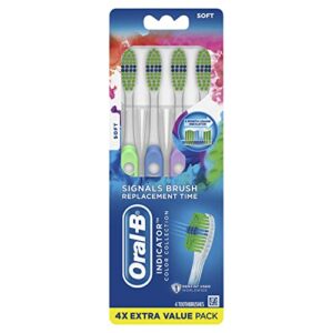 Oral-B Indicator Color Collection Toothbrushes, Soft, 4 Count