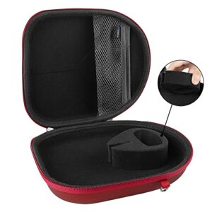 Geekria Shield Headphones Case Compatible with Sony WH-CH520, MDR-XB950BT, MDR-XB950N1, WH-XB910N, WH-CH720N, WH-1000XM5 Case, Replacement Hard Shell Travel Carrying Bag with Cable Storage (Red)