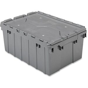 akm39085grey - akro-mils attached lid storage container