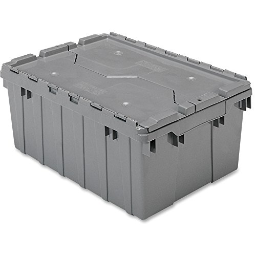 AKM39085GREY - Akro-Mils Attached Lid Storage Container