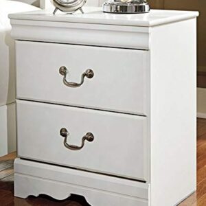 Signature Design by Ashley Anarasia Traditional Children's 2 Drawer Nightstand, White