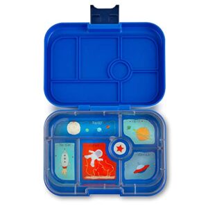 yumbox original leakproof bento lunch box container for kids (neptune blue)