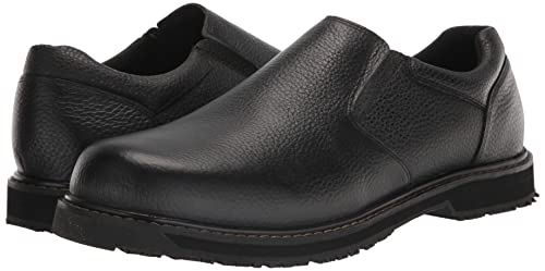 Dr. Scholl's Shoes Men's Winder II Slip Resistant Work Loafer,Black Leather,11.5 Wide