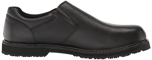 Dr. Scholl's Shoes Men's Winder II Slip Resistant Work Loafer,Black Leather,11.5 Wide