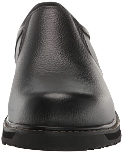 Dr. Scholl's Shoes Men's Winder II Slip Resistant Work Loafer,Black Leather,11.5 Wide