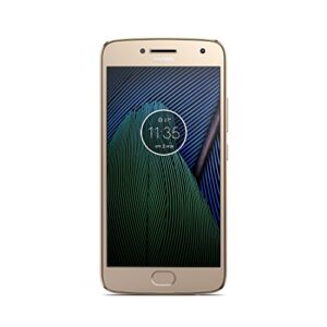 Motorola Moto G5+ Plus 32GB (5th Generation) - 5.2" Full HD, Snapdragon 625, SIM GSM Factory Unlocked - International Version - No Warranty (Gold)