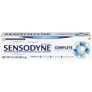 sensodyne complete protection toothpaste for sensitive teeth, 3.4 ounce