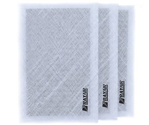 RAYAIR SUPPLY 14x20 MicroPower Guard Air Cleaner Replacement Filter Pads (3 Pack) White