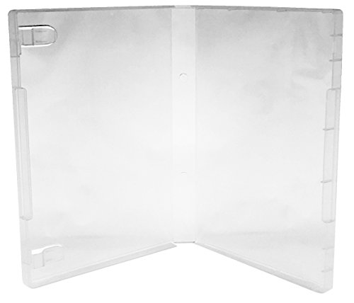 (6) CheckOutStore Plastic Storage Cases for Rubber Stamps, 7/8 inch Spine Size (Clear/Spine: 21 mm)