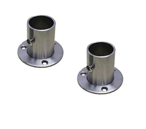 nelxulas stainless steel closet rod flange holder for pipe (ax1)