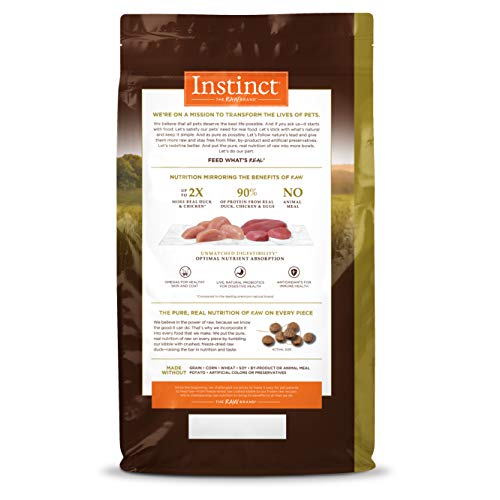 Instinct Ultimate Protein Grain Free Cage Free Duck Recipe Natural Dry Cat Food, 4 lb. Bag
